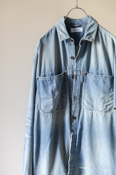 【THE JEAN PIERRE】"Grunge Denim Shirt"